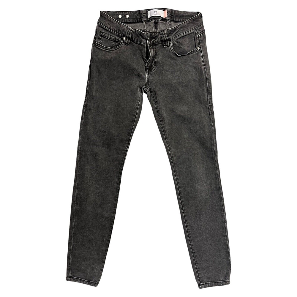 CAbi Jeans 2 Black Super Skinny 5 Pocket Stretch Cotton Spandex Modern Sleek